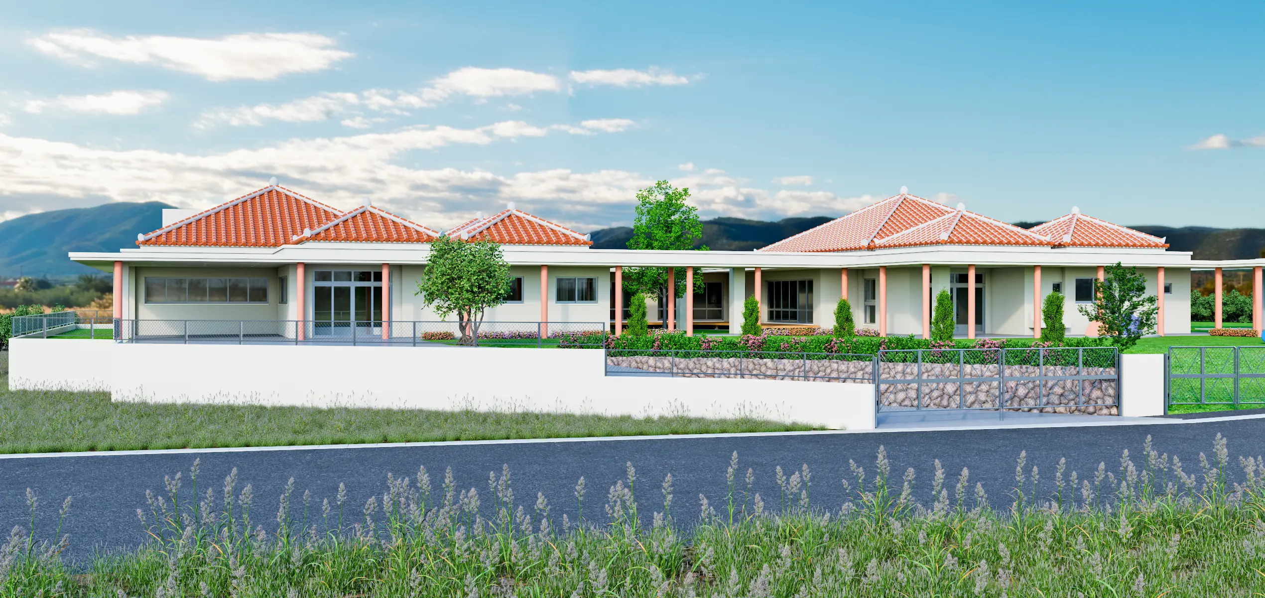 小浜島複合型施設 外観CGパース